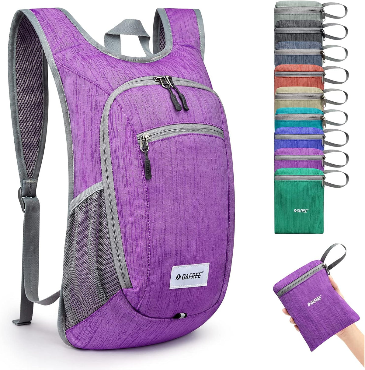 10L/15L Hiking Backpack Lightweight Packable Hiking Daypack Small Travel Outdoor Foldable Shoulder Bag