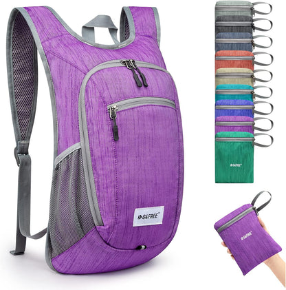 10L/15L Hiking Backpack Lightweight Packable Hiking Daypack Small Travel Outdoor Foldable Shoulder Bag