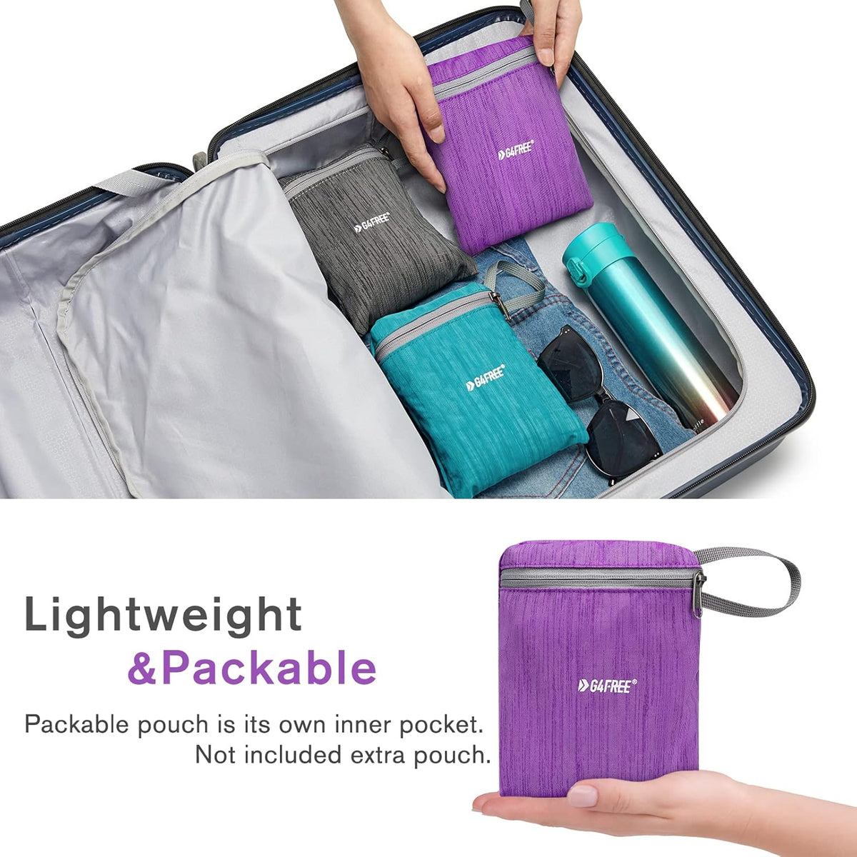 10L/15L Hiking Backpack Lightweight Packable Hiking Daypack Small Travel Outdoor Foldable Shoulder Bag
