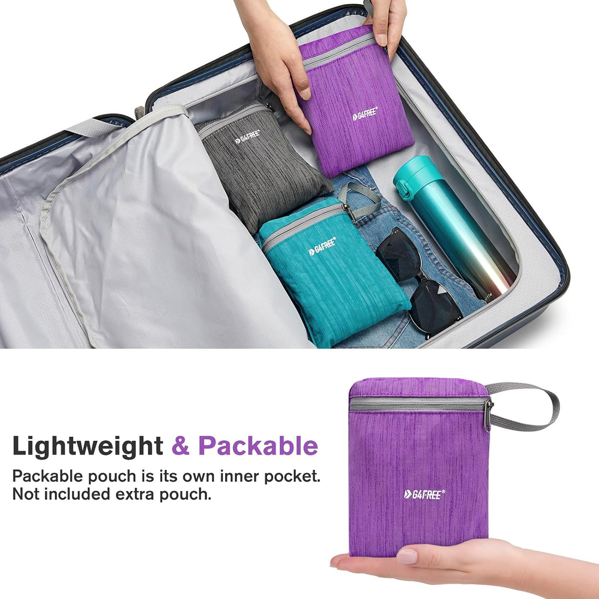 10L/15L Hiking Backpack Lightweight Packable Hiking Daypack Small Travel Outdoor Foldable Shoulder Bag