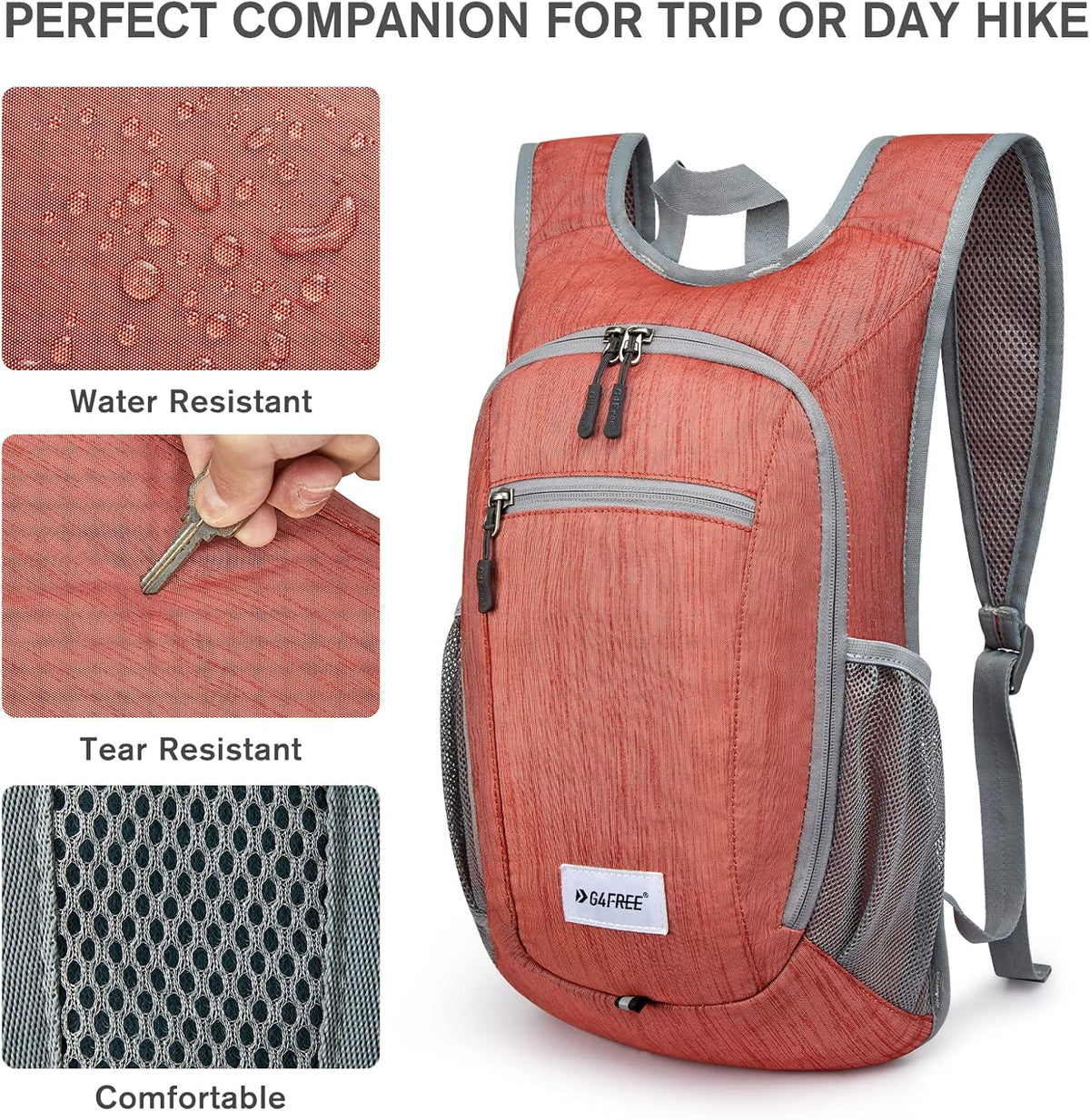 10L/15L Hiking Backpack Lightweight Packable Hiking Daypack Small Travel Outdoor Foldable Shoulder Bag