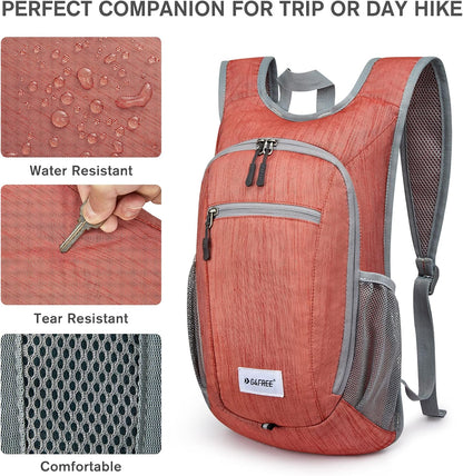 10L/15L Hiking Backpack Lightweight Packable Hiking Daypack Small Travel Outdoor Foldable Shoulder Bag