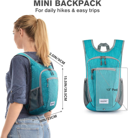 10L/15L Hiking Backpack Lightweight Packable Hiking Daypack Small Travel Outdoor Foldable Shoulder Bag