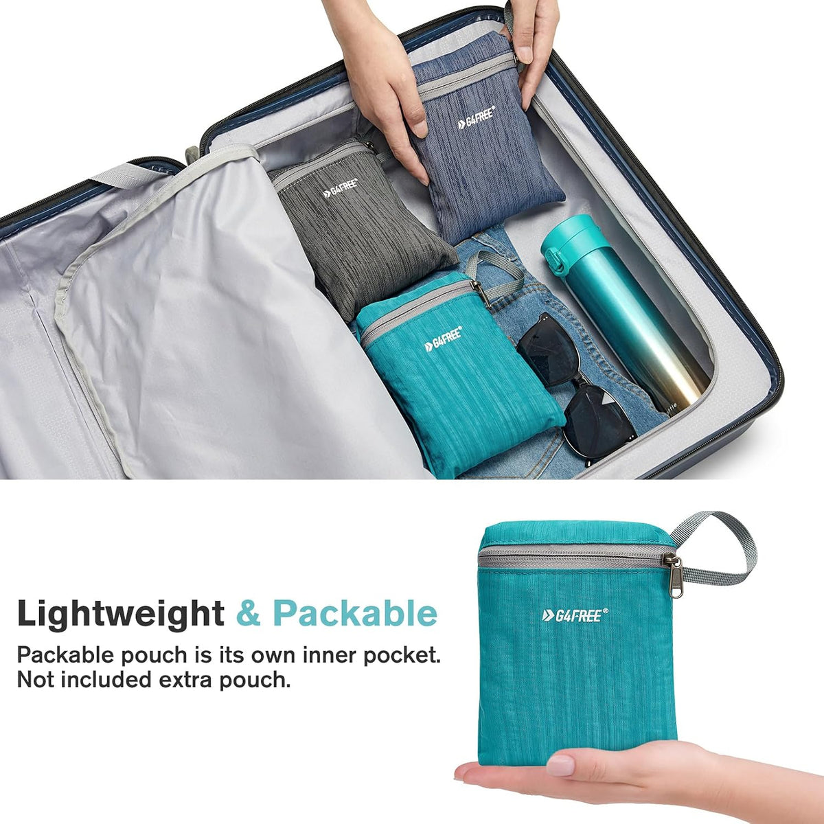 10L/15L Hiking Backpack Lightweight Packable Hiking Daypack Small Travel Outdoor Foldable Shoulder Bag