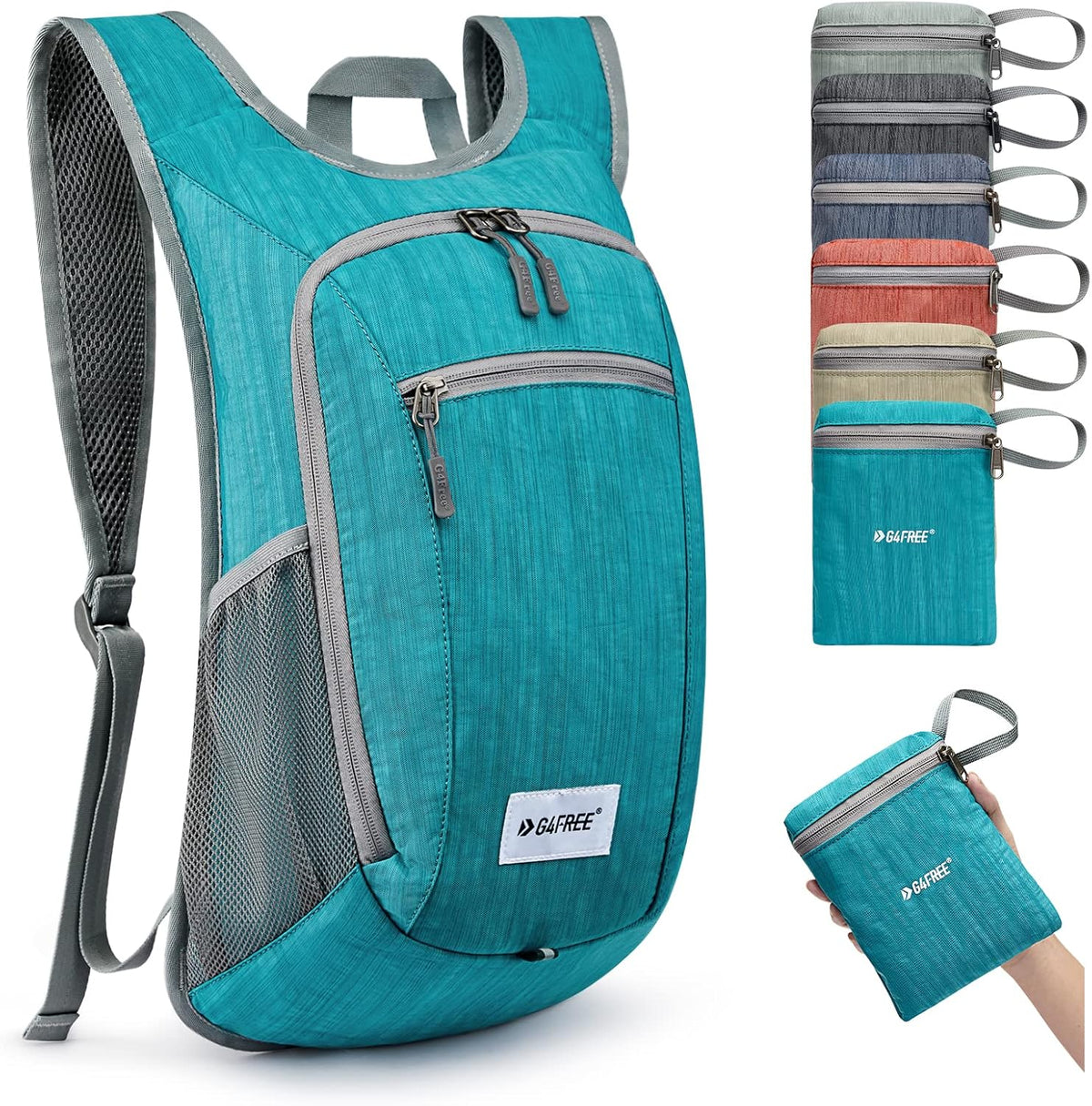 10L/15L Hiking Backpack Lightweight Packable Hiking Daypack Small Travel Outdoor Foldable Shoulder Bag
