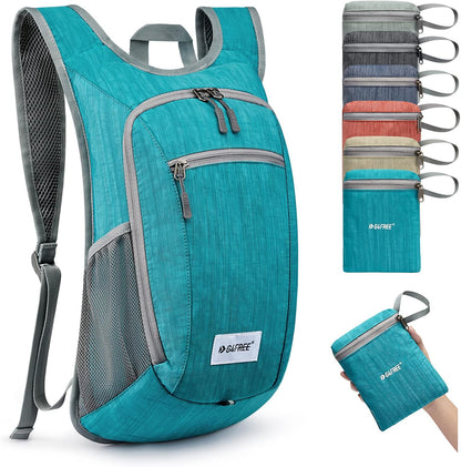 10L/15L Hiking Backpack Lightweight Packable Hiking Daypack Small Travel Outdoor Foldable Shoulder Bag