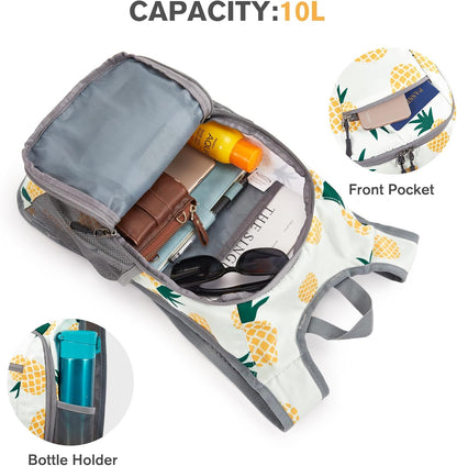 10L/15L Hiking Backpack Lightweight Packable Hiking Daypack Small Travel Outdoor Foldable Shoulder Bag