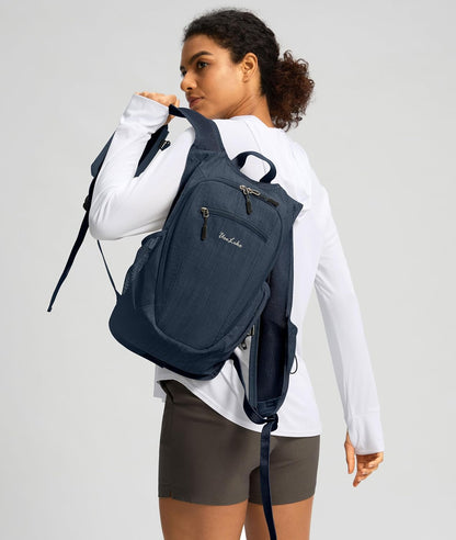 10L Small Hiking Backpack Travel Daypack Lightweight Packable Back Pack for Women Men(Black)