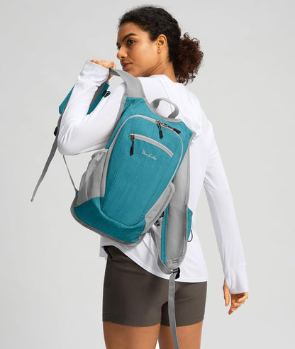 10L Small Hiking Backpack Travel Daypack Lightweight Packable Back Pack for Women Men(Black)