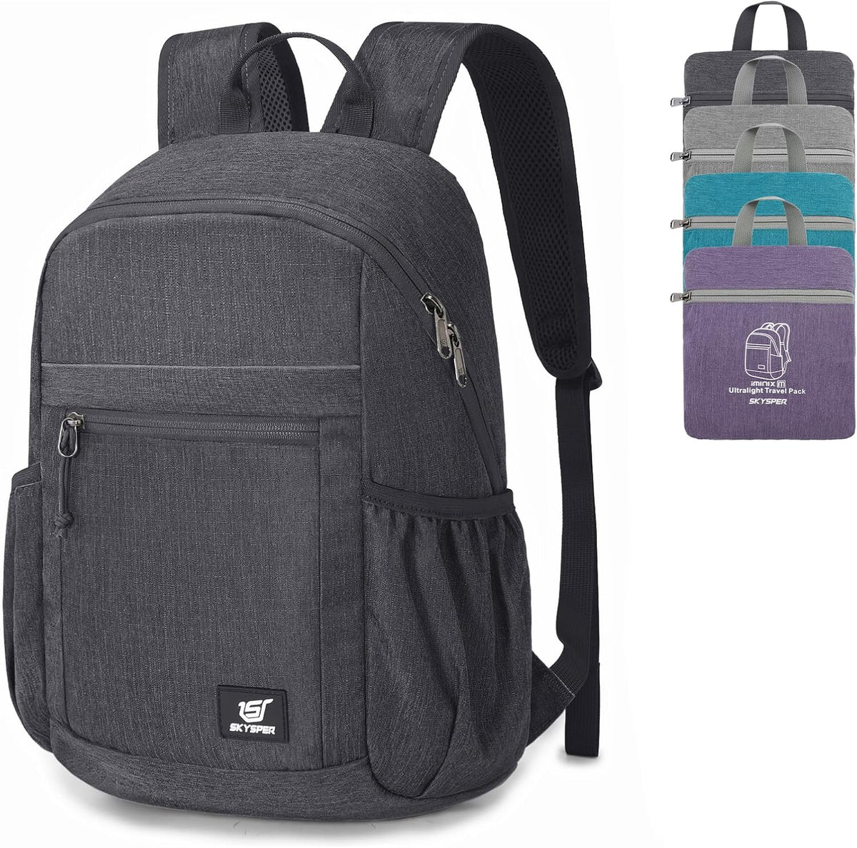 Anti Theft Hiking Backpack, 20L RFID Packable Travel Daypack, Lightweight Foldable Back Pack for Walking Daytrip