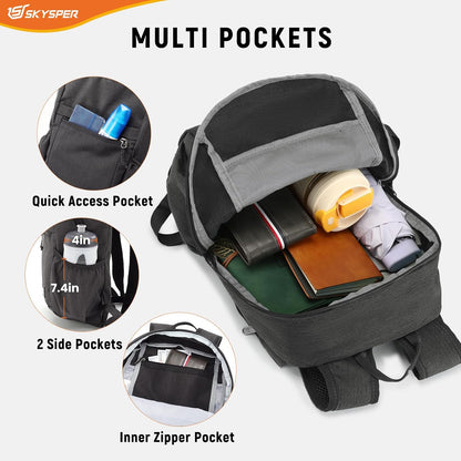 Anti Theft Hiking Backpack, 20L RFID Packable Travel Daypack, Lightweight Foldable Back Pack for Walking Daytrip