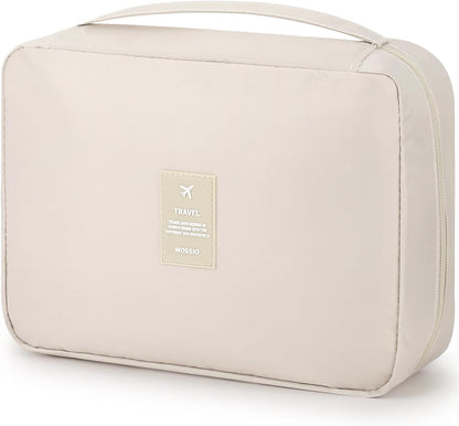 Hanging Toiletry Bag with Sturdy Hook - Large Portable Cosmetic Makeup Travel Organizer for Men & Women