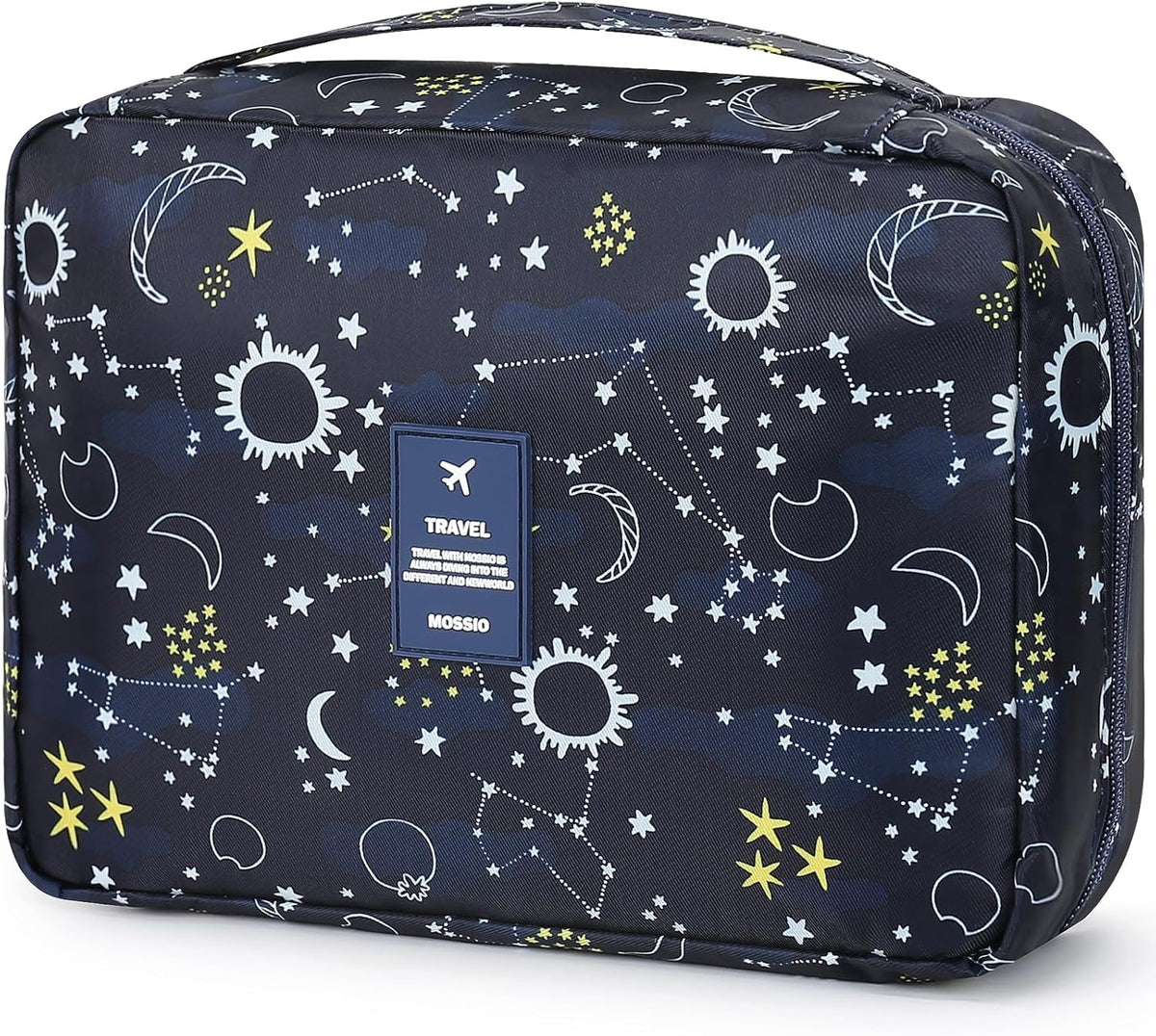 Hanging Toiletry Bag with Sturdy Hook - Large Portable Cosmetic Makeup Travel Organizer for Men & Women