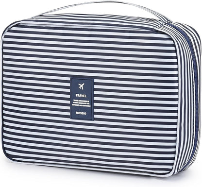 Hanging Toiletry Bag with Sturdy Hook - Large Portable Cosmetic Makeup Travel Organizer for Men & Women