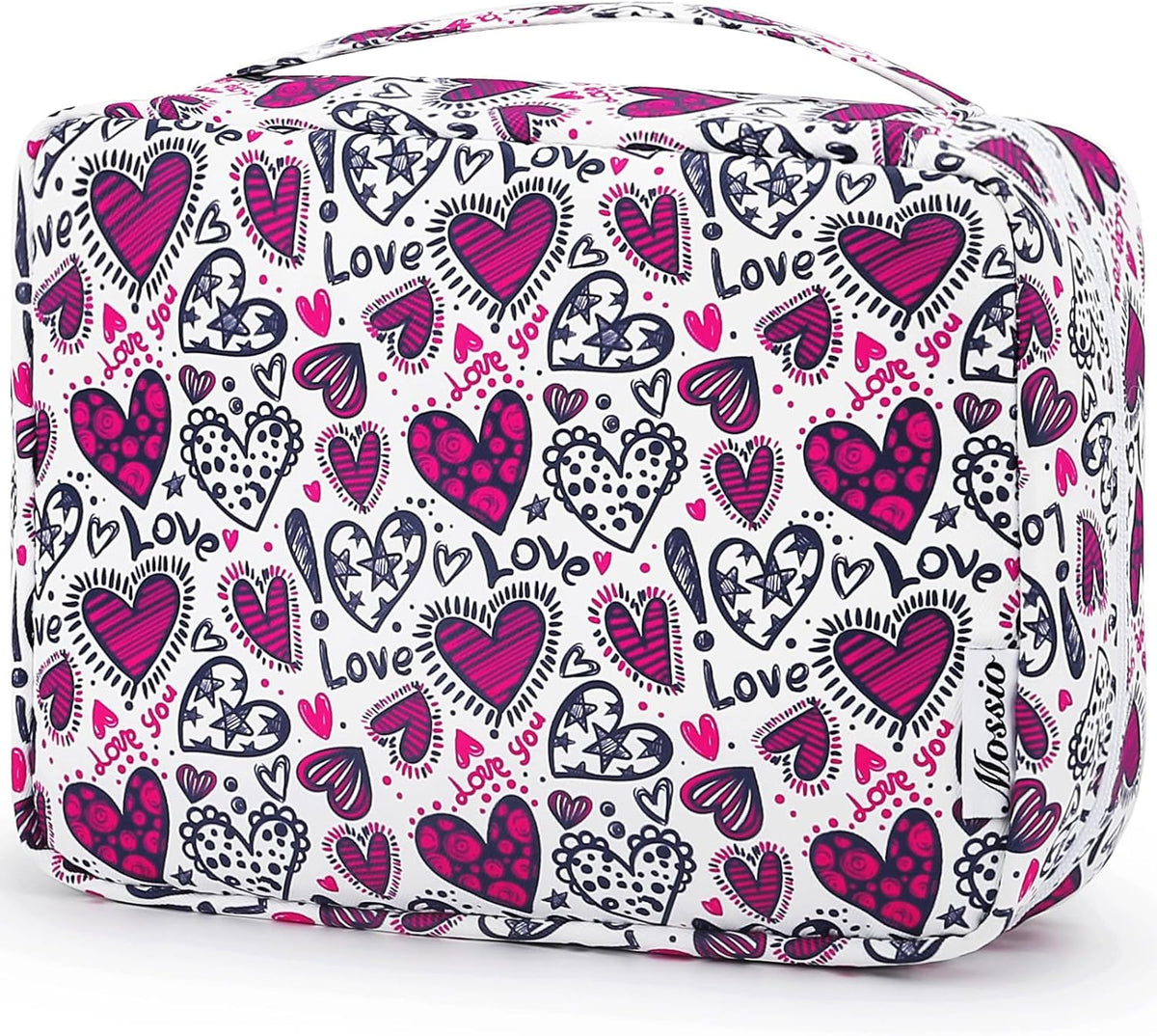 Hanging Toiletry Bag with Sturdy Hook - Large Portable Cosmetic Makeup Travel Organizer for Men & Women