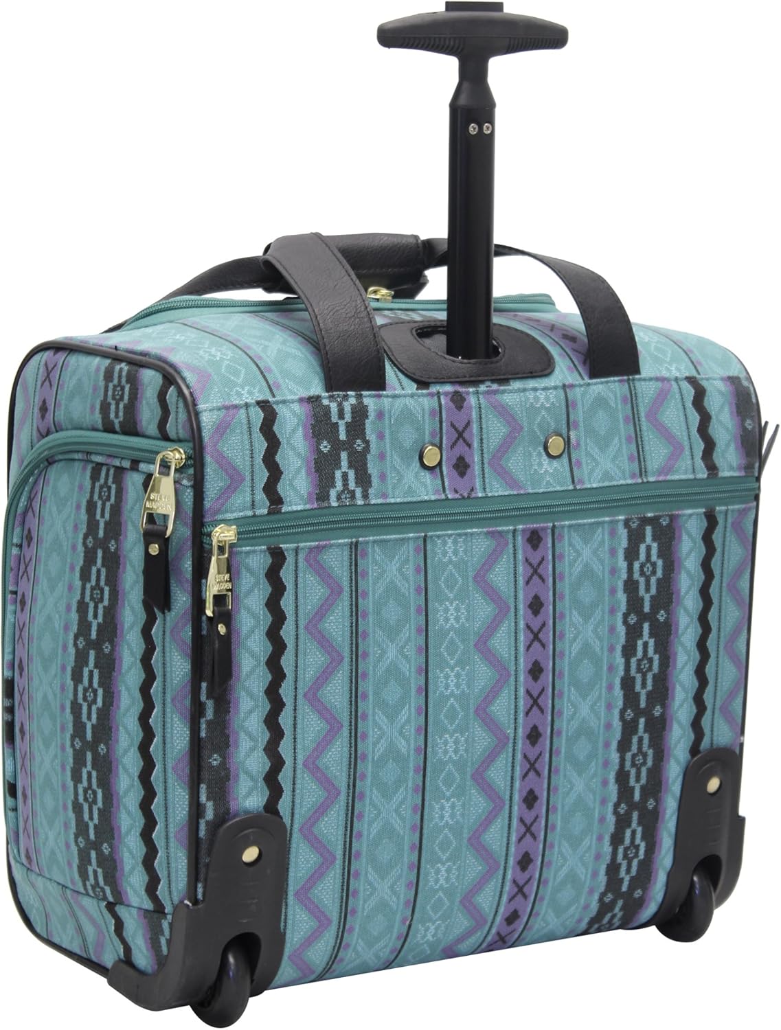 Designer Luggage Collection - 3 Piece Softside Expandable Lightweight Spinner Suitcase Set - Travel Set Includes an Under Seat Bag, 20-Inch Carry on and 28-Inch Checked Suitcase