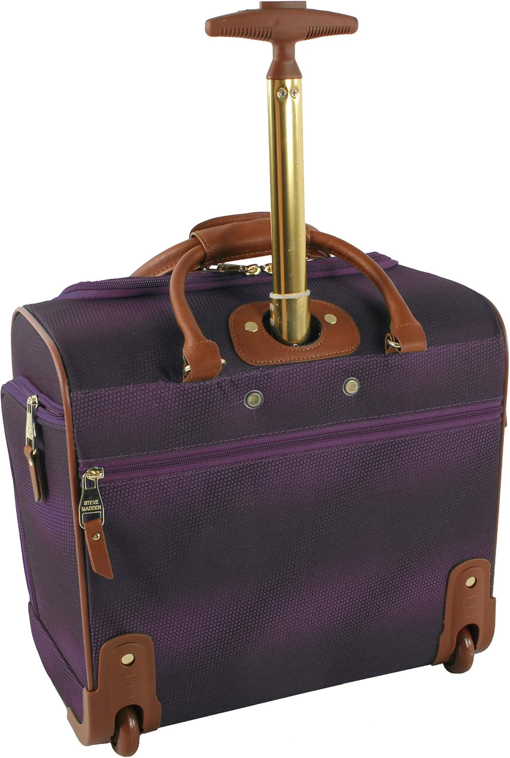 Designer Luggage Collection - 3 Piece Softside Expandable Lightweight Spinner Suitcase Set - Travel Set Includes an Under Seat Bag, 20-Inch Carry on and 28-Inch Checked Suitcase