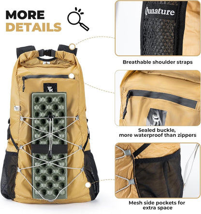 Lightweight Hiking Backpack 20L, Waterproof Foldable Packable Backpack for Travel Camping Daypack for Men Women