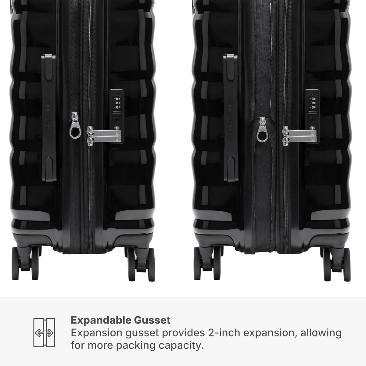 Edinburgh II Hardside Spinner Luggage, TSA Lock, Blue, 21" Carry-on