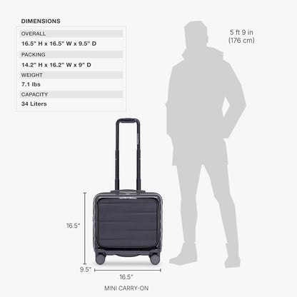 Edinburgh II Hardside Spinner Luggage, TSA Lock, Blue, 21" Carry-on