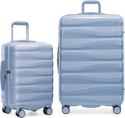 Edinburgh II Hardside Spinner Luggage, TSA Lock, Blue, 21" Carry-on