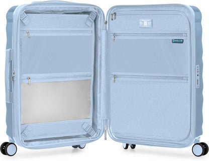 Edinburgh II Hardside Spinner Luggage, TSA Lock, Blue, 21" Carry-on