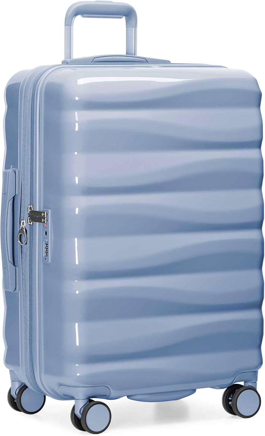 Edinburgh II Hardside Spinner Luggage, TSA Lock, Blue, 21" Carry-on