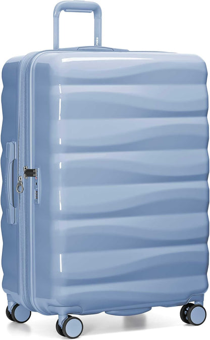 Edinburgh II Hardside Spinner Luggage, TSA Lock, Blue, 21" Carry-on