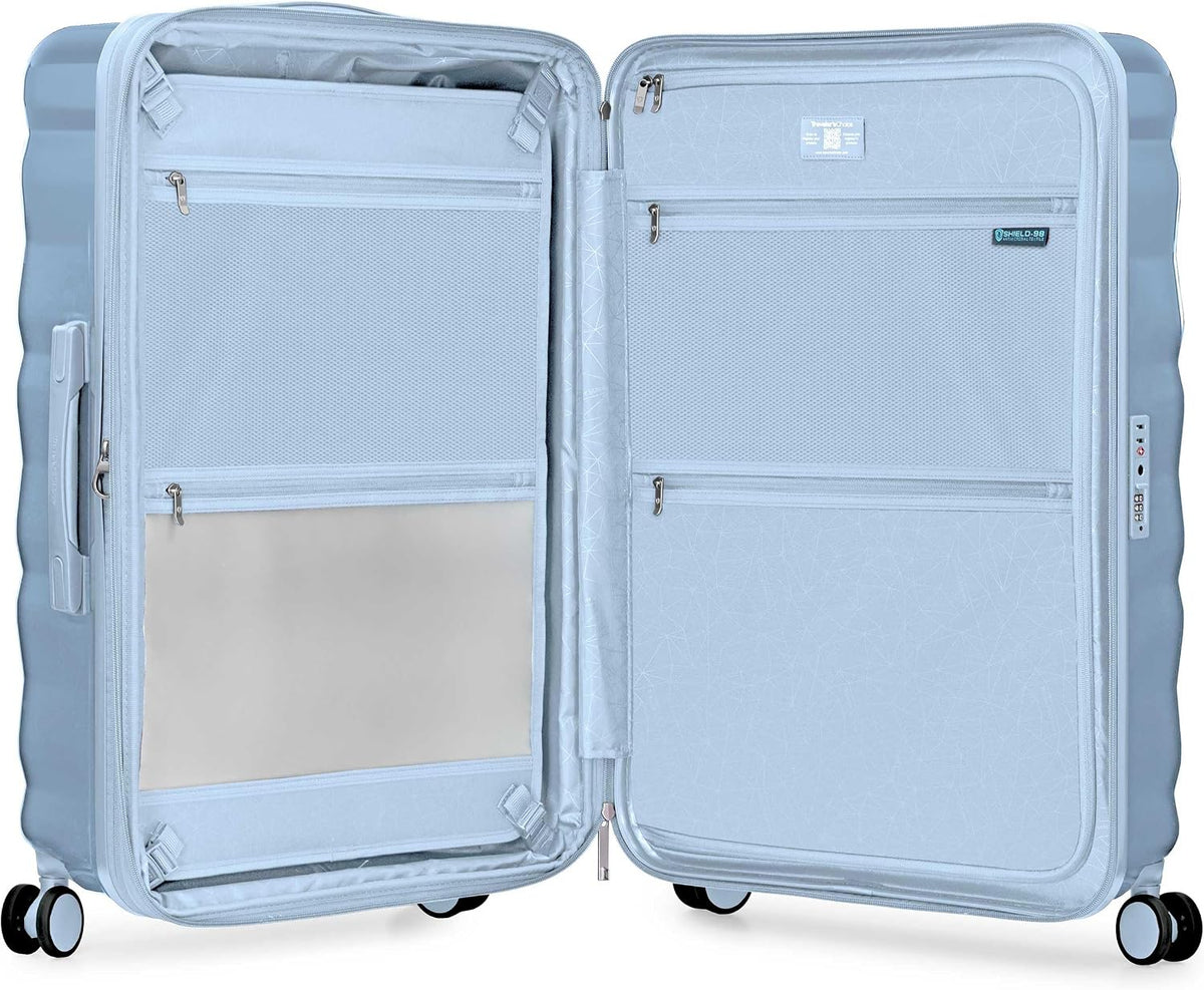 Edinburgh II Hardside Spinner Luggage, TSA Lock, Blue, 21" Carry-on