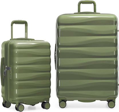 Edinburgh II Hardside Spinner Luggage, TSA Lock, Blue, 21" Carry-on