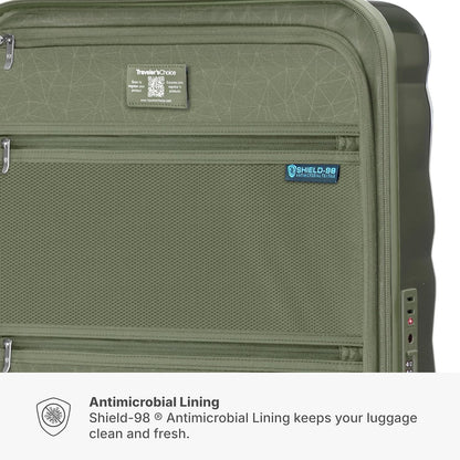 Edinburgh II Hardside Spinner Luggage, TSA Lock, Blue, 21" Carry-on