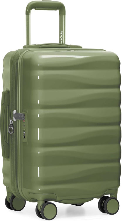 Edinburgh II Hardside Spinner Luggage, TSA Lock, Blue, 21" Carry-on