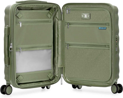 Edinburgh II Hardside Spinner Luggage, TSA Lock, Blue, 21" Carry-on