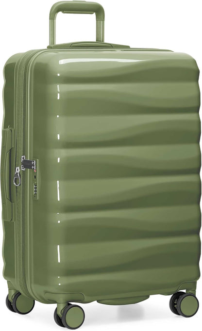 Edinburgh II Hardside Spinner Luggage, TSA Lock, Blue, 21" Carry-on