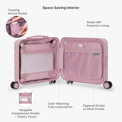 Edinburgh II Hardside Spinner Luggage, TSA Lock, Blue, 21" Carry-on