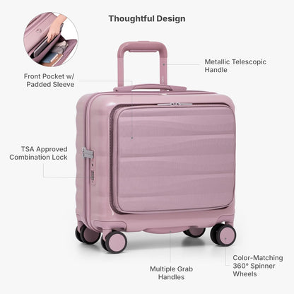 Edinburgh II Hardside Spinner Luggage, TSA Lock, Blue, 21" Carry-on