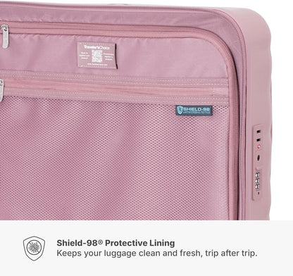 Edinburgh II Hardside Spinner Luggage, TSA Lock, Blue, 21" Carry-on