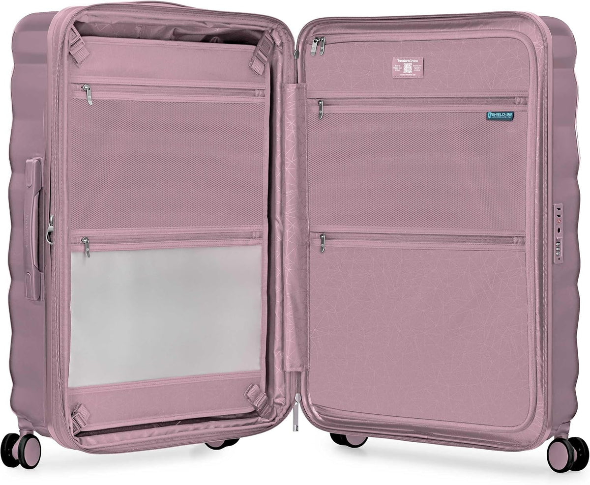 Edinburgh II Hardside Spinner Luggage, TSA Lock, Blue, 21" Carry-on
