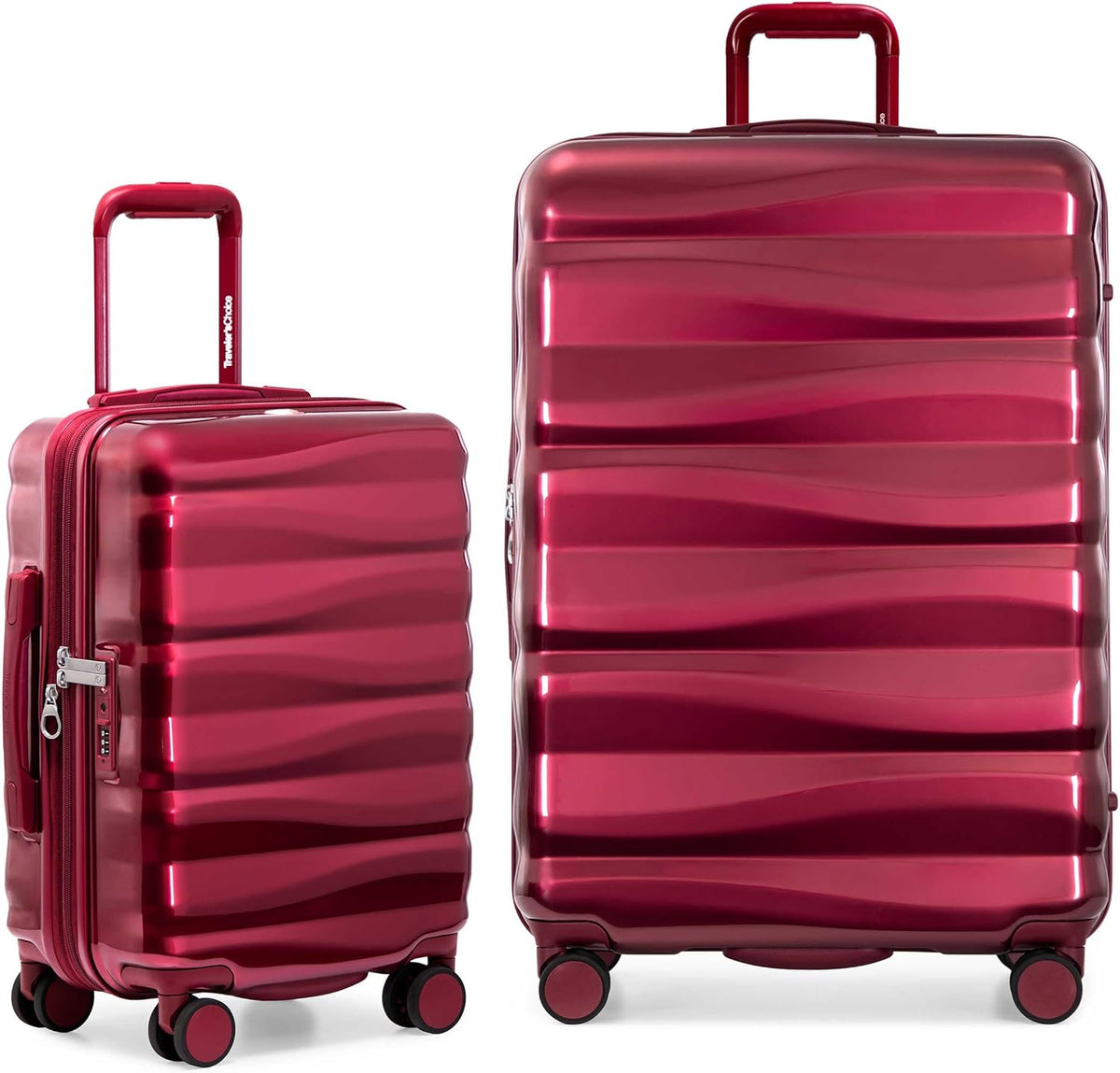 Edinburgh II Hardside Spinner Luggage, TSA Lock, Blue, 21" Carry-on