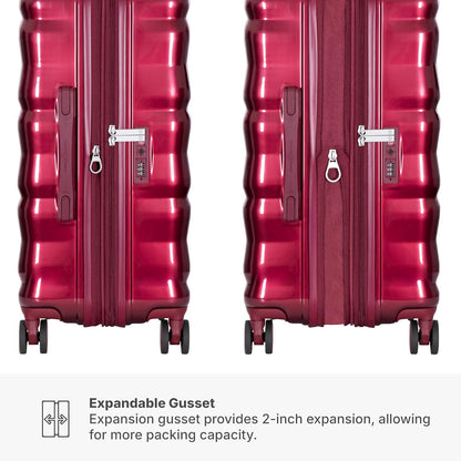 Edinburgh II Hardside Spinner Luggage, TSA Lock, Blue, 21" Carry-on