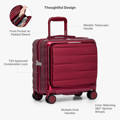 Edinburgh II Hardside Spinner Luggage, TSA Lock, Blue, 21" Carry-on