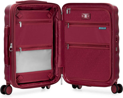 Edinburgh II Hardside Spinner Luggage, TSA Lock, Blue, 21" Carry-on