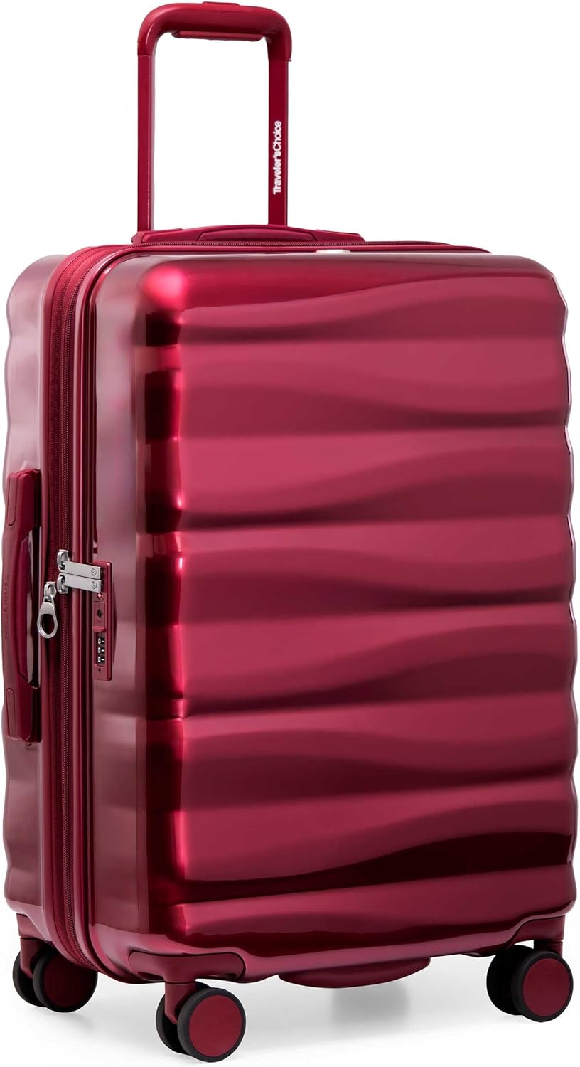 Edinburgh II Hardside Spinner Luggage, TSA Lock, Blue, 21" Carry-on
