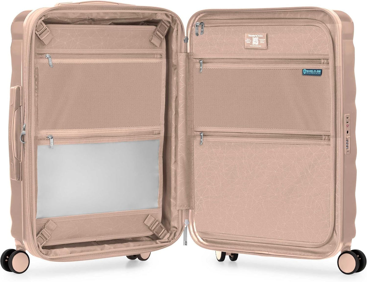 Edinburgh II Hardside Spinner Luggage, TSA Lock, Blue, 21" Carry-on