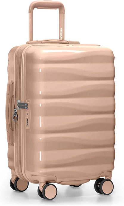 Edinburgh II Hardside Spinner Luggage, TSA Lock, Blue, 21" Carry-on