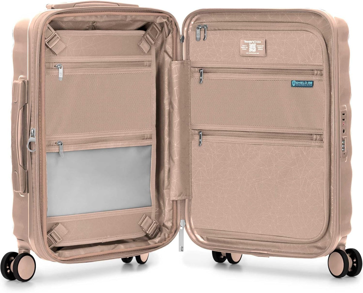Edinburgh II Hardside Spinner Luggage, TSA Lock, Blue, 21" Carry-on