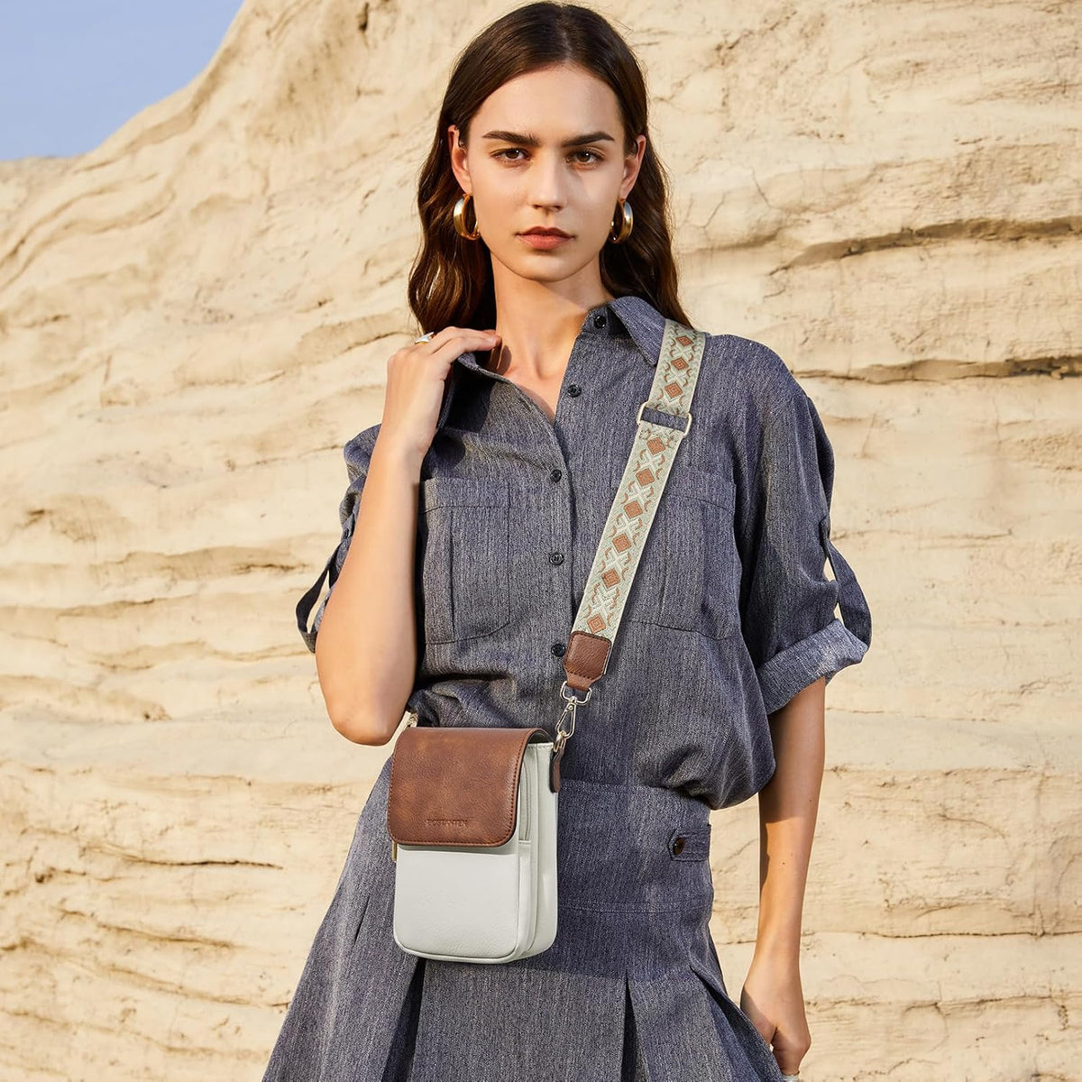 Crossbody Bags for Women Cell Phone Purse Leather Wallet Handbags with Card Slots