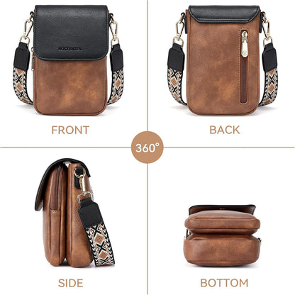 Crossbody Bags for Women Cell Phone Purse Leather Wallet Handbags with Card Slots