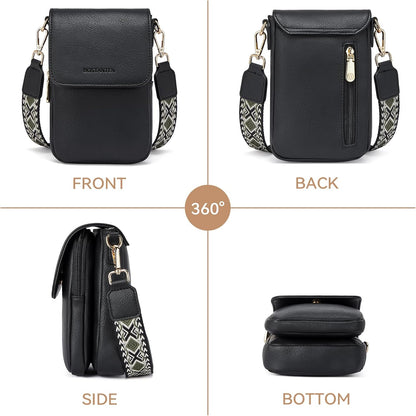 Crossbody Bags for Women Cell Phone Purse Leather Wallet Handbags with Card Slots