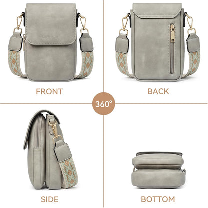 Crossbody Bags for Women Cell Phone Purse Leather Wallet Handbags with Card Slots